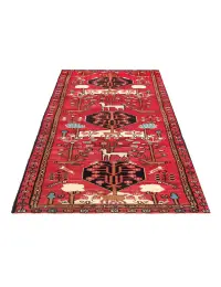 Rød Persien Hamadan Patina  294 x 90 cm