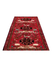 Rød Persien Hamadan Patina  294 x 90 cm