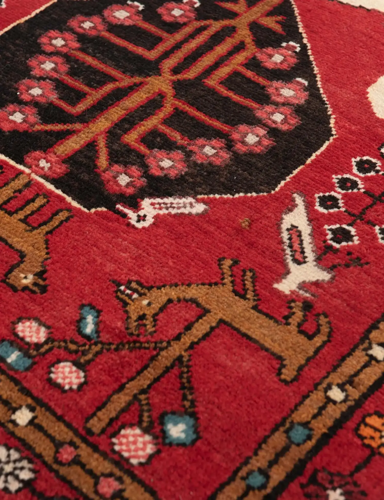 Rosso Persiano Hamadan Patina 294 x 90 cm - Tappeto unico fatto a mano
