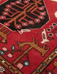 Rød Persien Hamadan Patina  294 x 90 cm