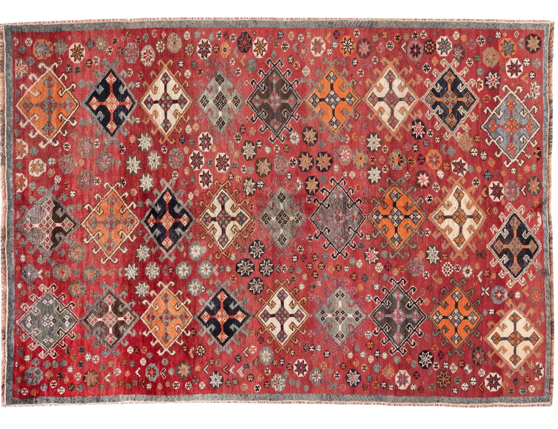 Mehrfarbig Persien Shiraz Patina  236 x 143 cm
