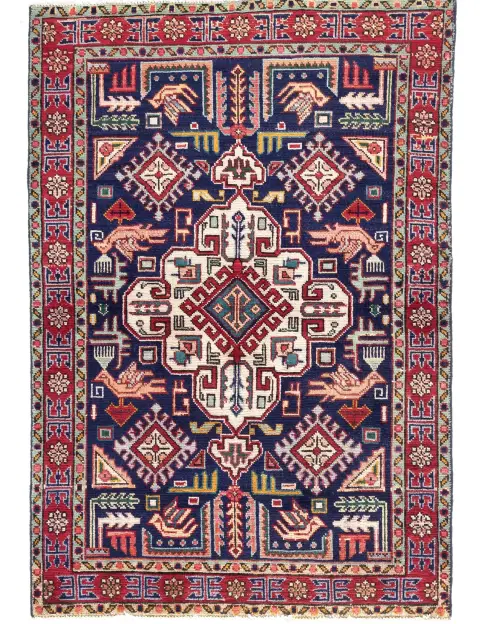 Blau Persien Tabriz Patina  150 x 100 cm