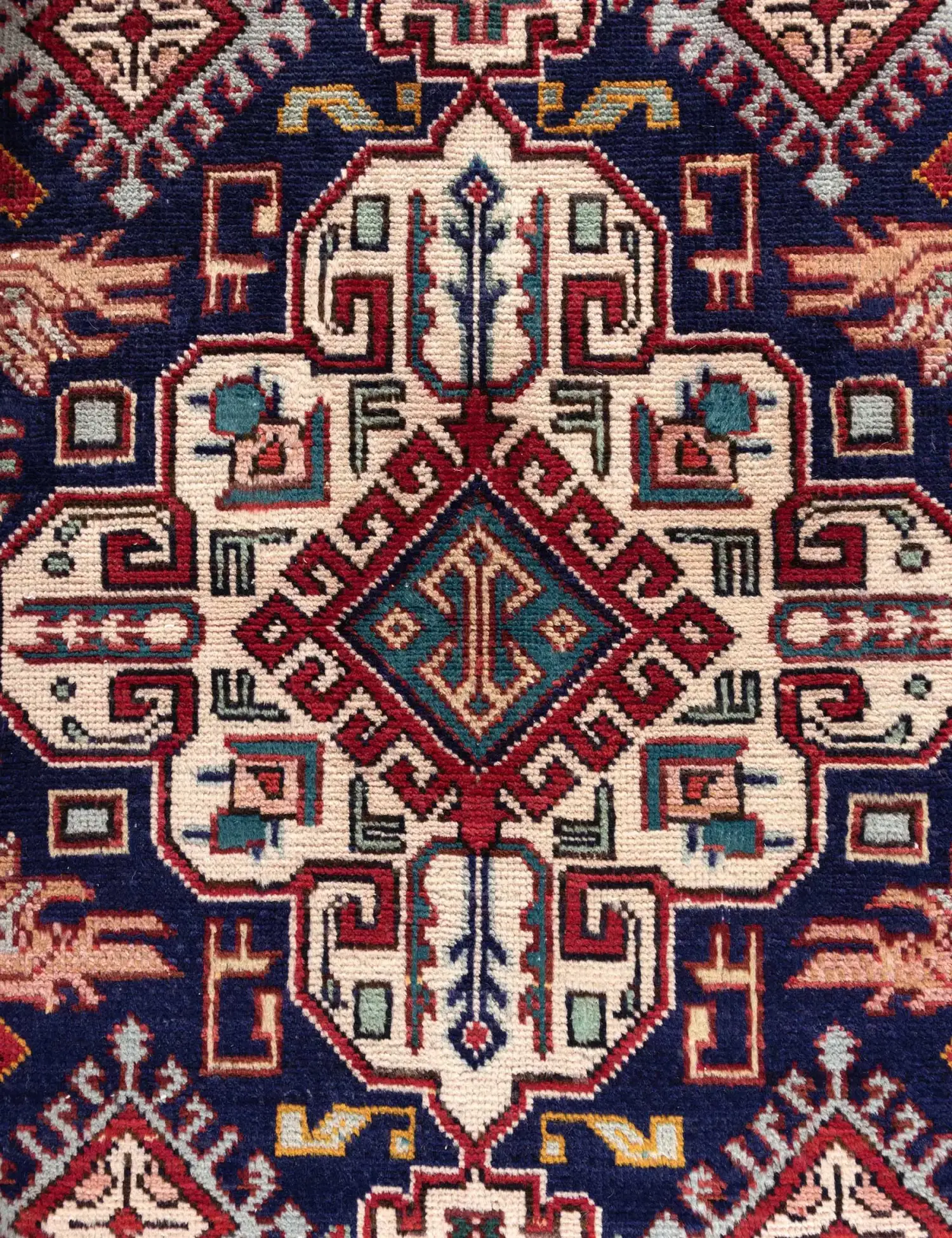 Blau Persien Tabriz Patina 150 x 100 cm - Einzigartiger handgefertigter Teppich