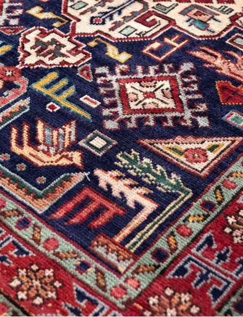 Blau Persien Tabriz Patina  150 x 100 cm