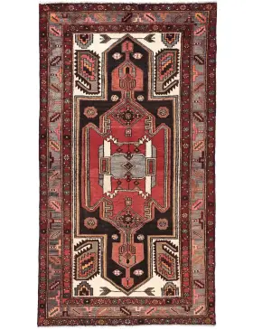 Rød Persien Hamadan Patina  229 x 125 cm