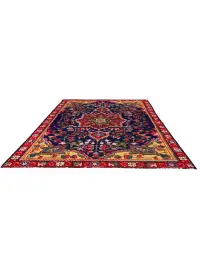 Blå Persien Tabriz Patina  142 x 98 cm