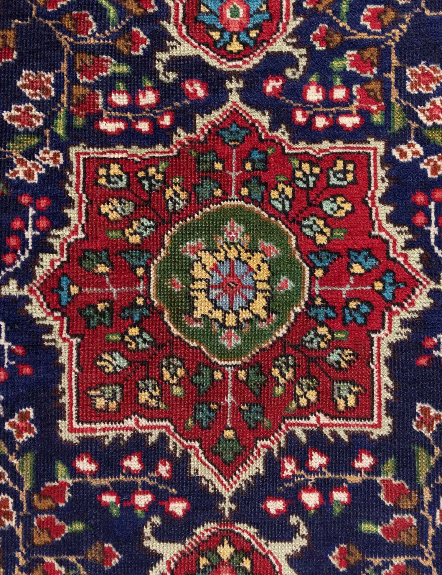 Sininen Persia Tabriz Patina 142 x 98 cm - Ainutlaatuinen käsintehty matto