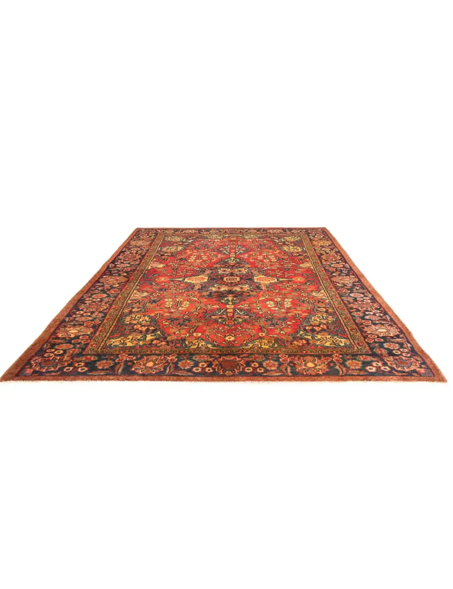 Rood Perzië Hamadan Patina  195 x 125 cm - Uniek handgemaakt tapijt