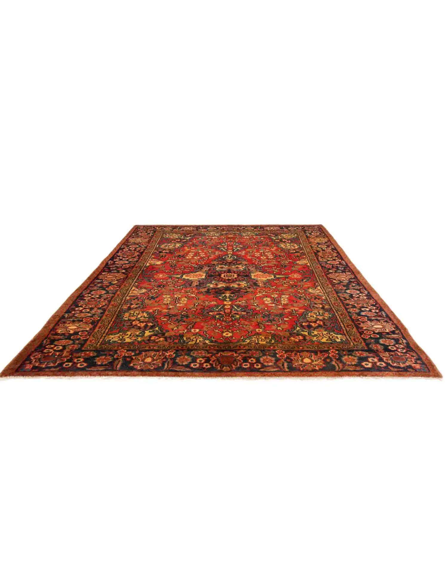 Rood Perzië Hamadan Patina  195 x 125 cm - Uniek handgemaakt tapijt