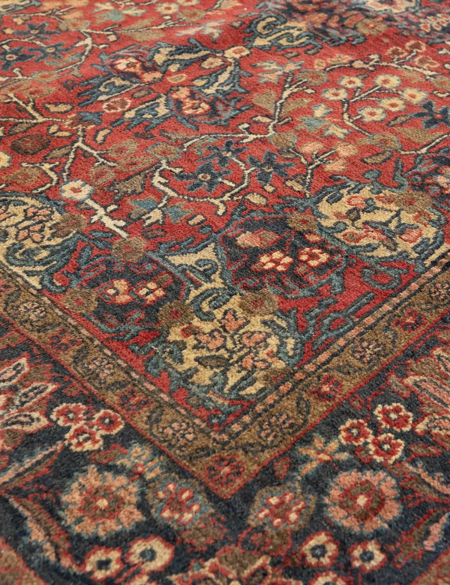 Rood Perzië Hamadan Patina  195 x 125 cm - Uniek handgemaakt tapijt