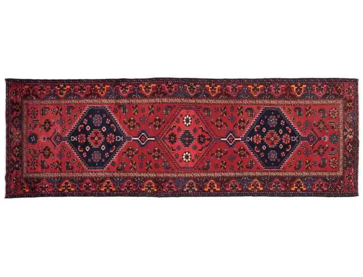 Rød Persien Hamadan Patina  220 x 108 cm