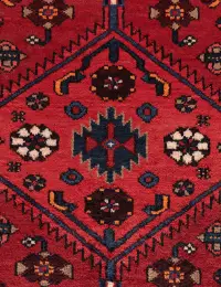 Rød Persien Hamadan Patina  220 x 108 cm