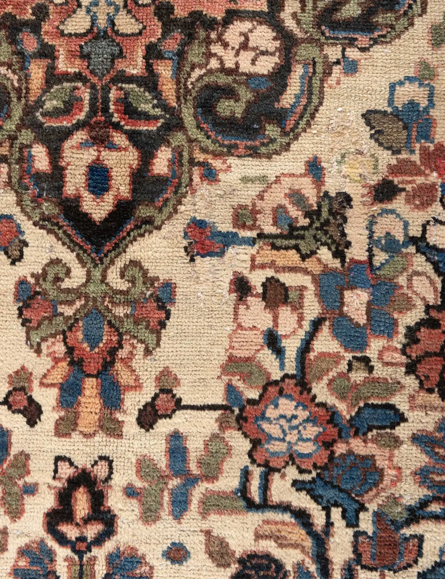 Beige Persien Hamadan Patina 227 x 145 cm - Unikt håndlavet tæppe