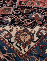 Blu Persiano Hamadan Patina  196 x 136 cm