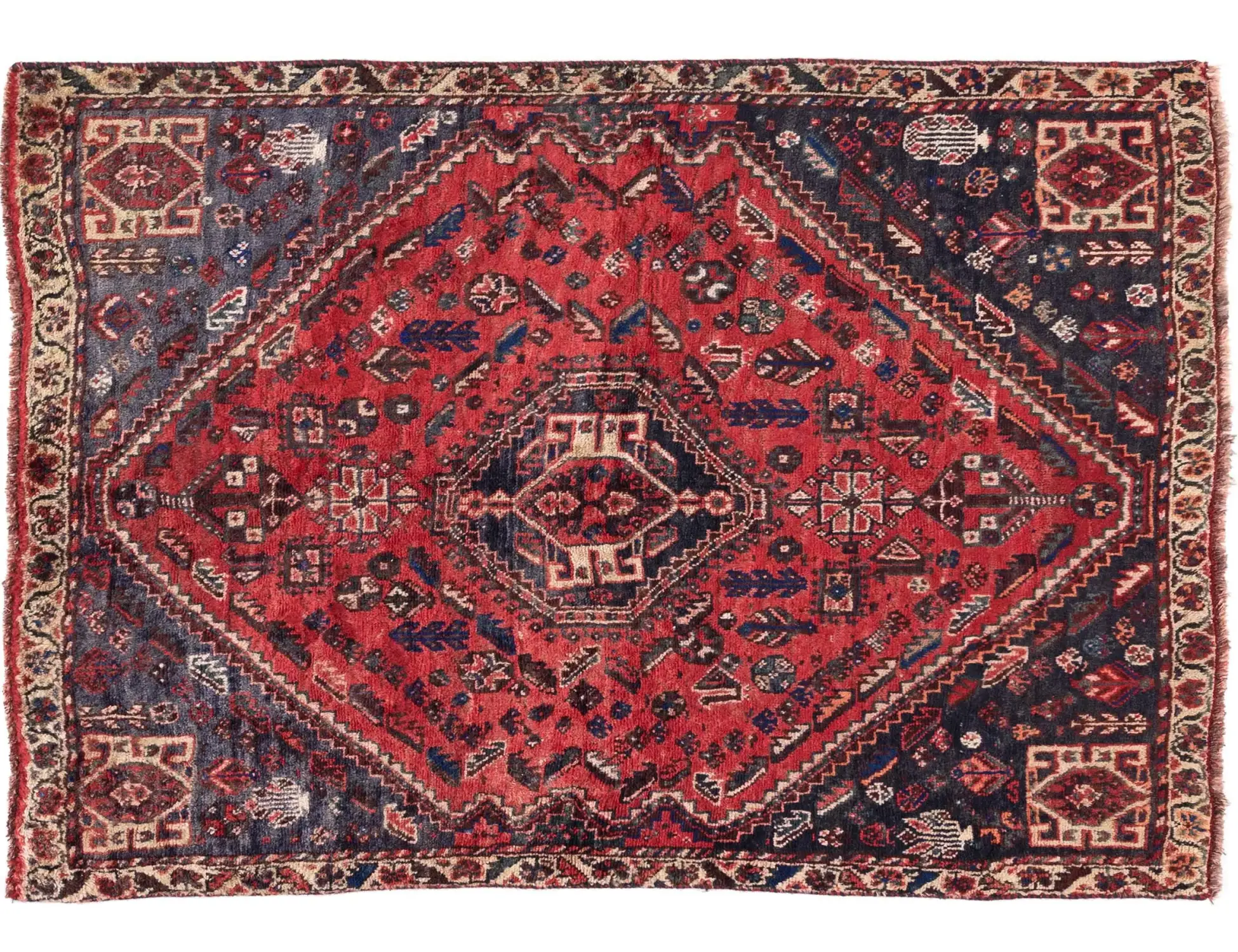 Beige Persien Hamadan Patina  104 x 67 cm - Unikt håndlavet tæppe