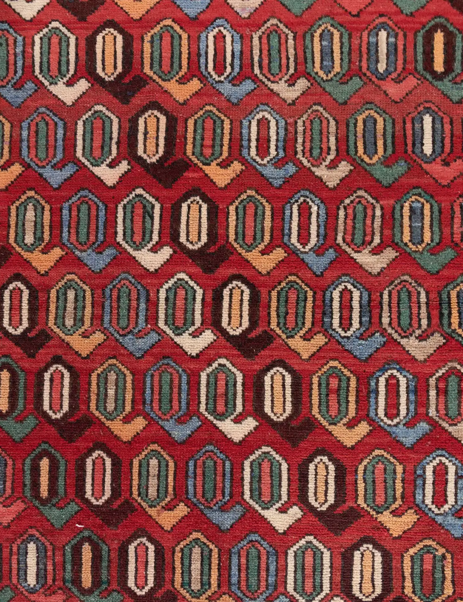 Rojo Persa Hamadan Patina 160 x 110 cm - Alfombra única hecha a mano