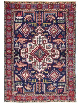 Blå Persien Tabriz Patina 150 x 100 cm