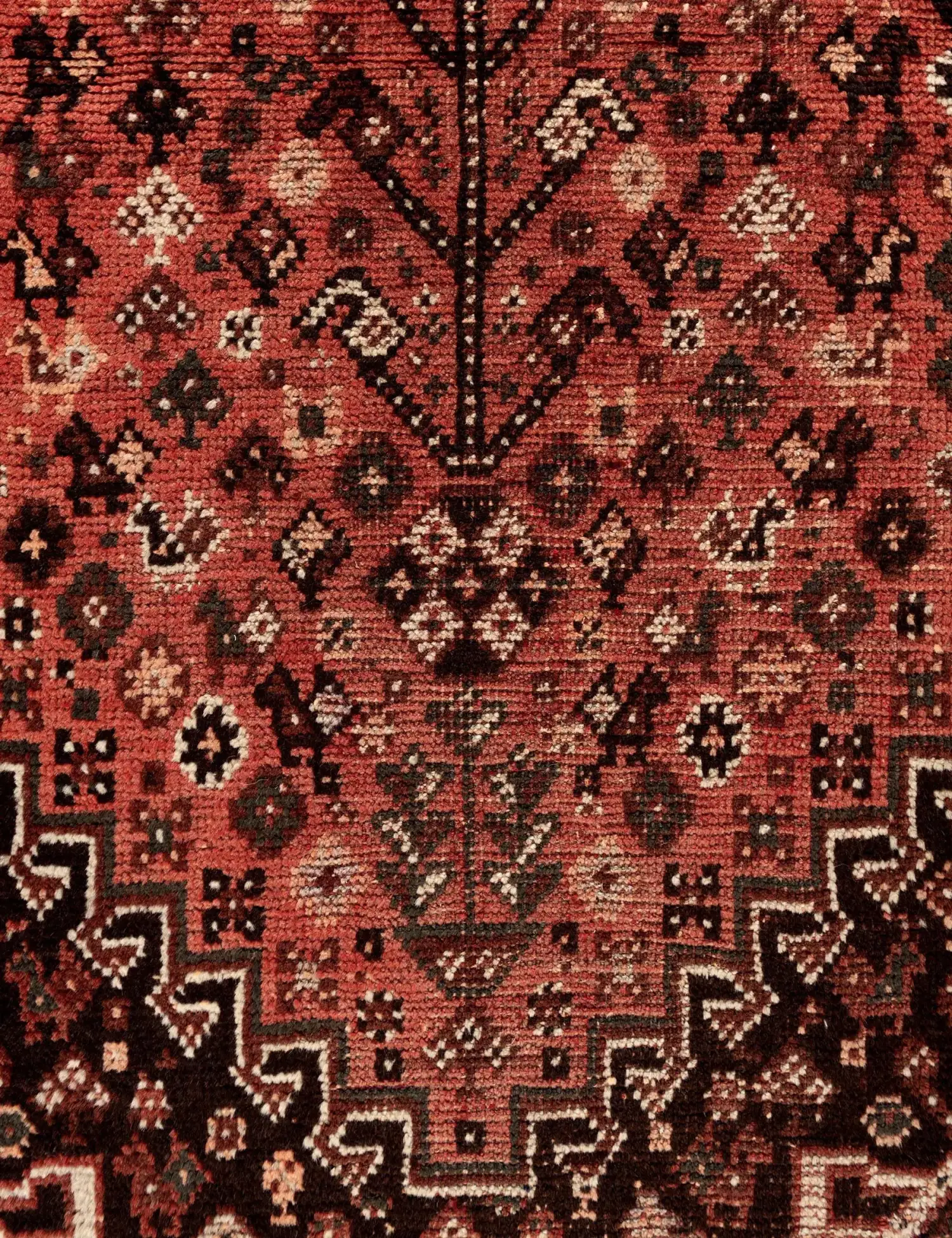 Punainen Persia Shiraz Patina 264 x 80 cm - Ainutlaatuinen käsintehty matto