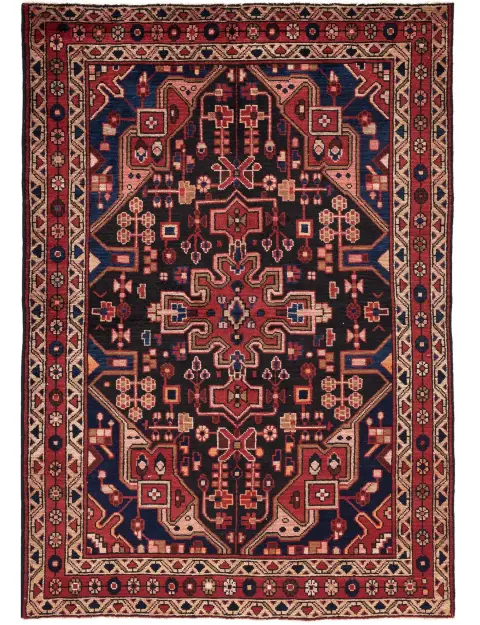 Blu Persiano Hamadan Patina  210 x 130 cm