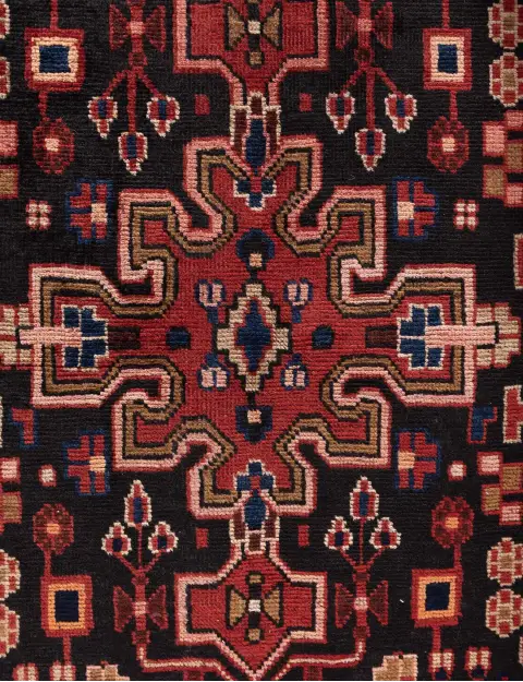 Blu Persiano Hamadan Patina  210 x 130 cm