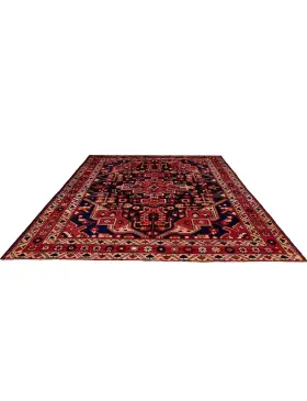 Blå Persien Hamadan Patina  210 x 130 cm