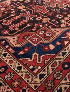 Blå Persien Hamadan Patina  210 x 130 cm