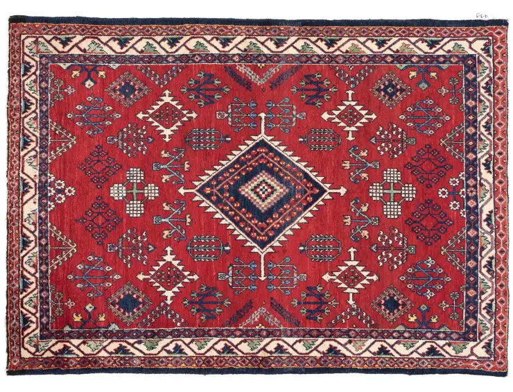 Rød Persien Hamadan Patina  196 x 130 cm