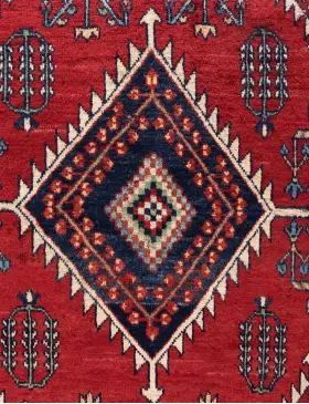 Röda Persien Hamadan Patina  196 x 130 cm