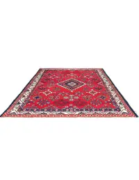 Rød Persien Hamadan Patina  196 x 130 cm