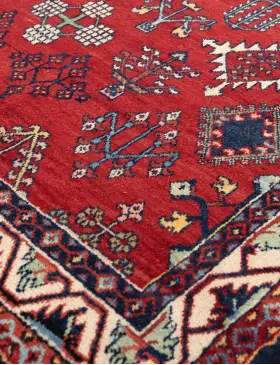 Röda Persien Hamadan Patina  196 x 130 cm