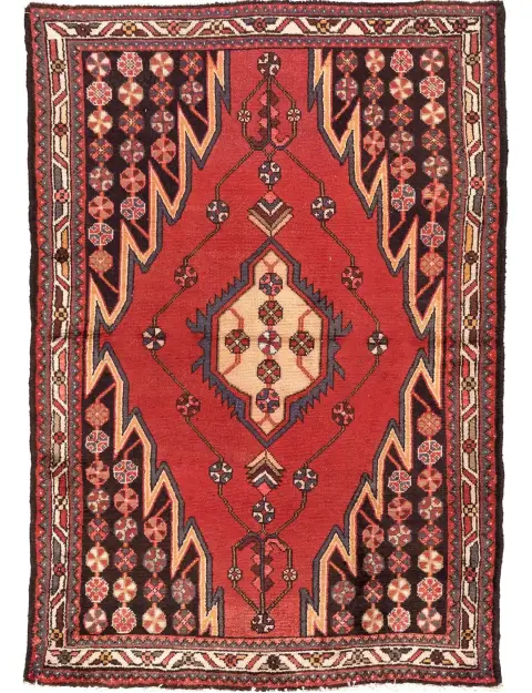Rød Persia Hamadan Patina 131 x 96 cm