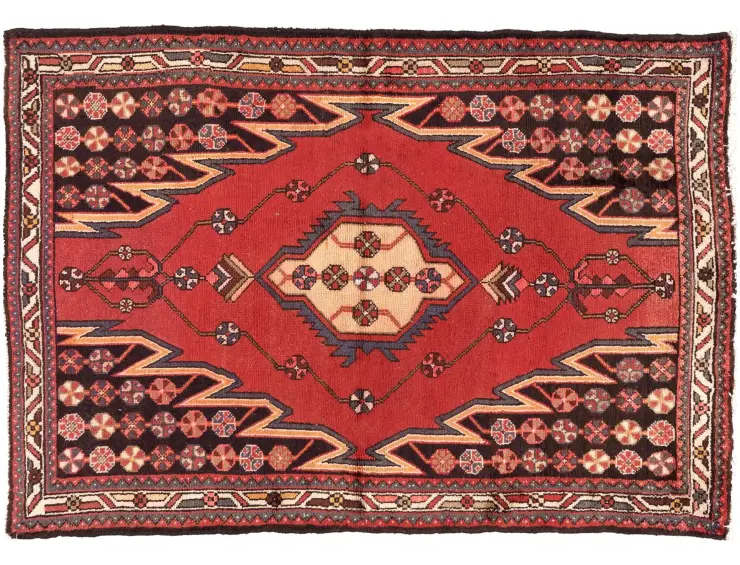 Rød persia Hamadan Patina  131 x 96 cm
