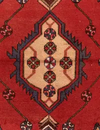 Rød persia Hamadan Patina  131 x 96 cm