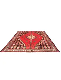 Rød persia Hamadan Patina  131 x 96 cm