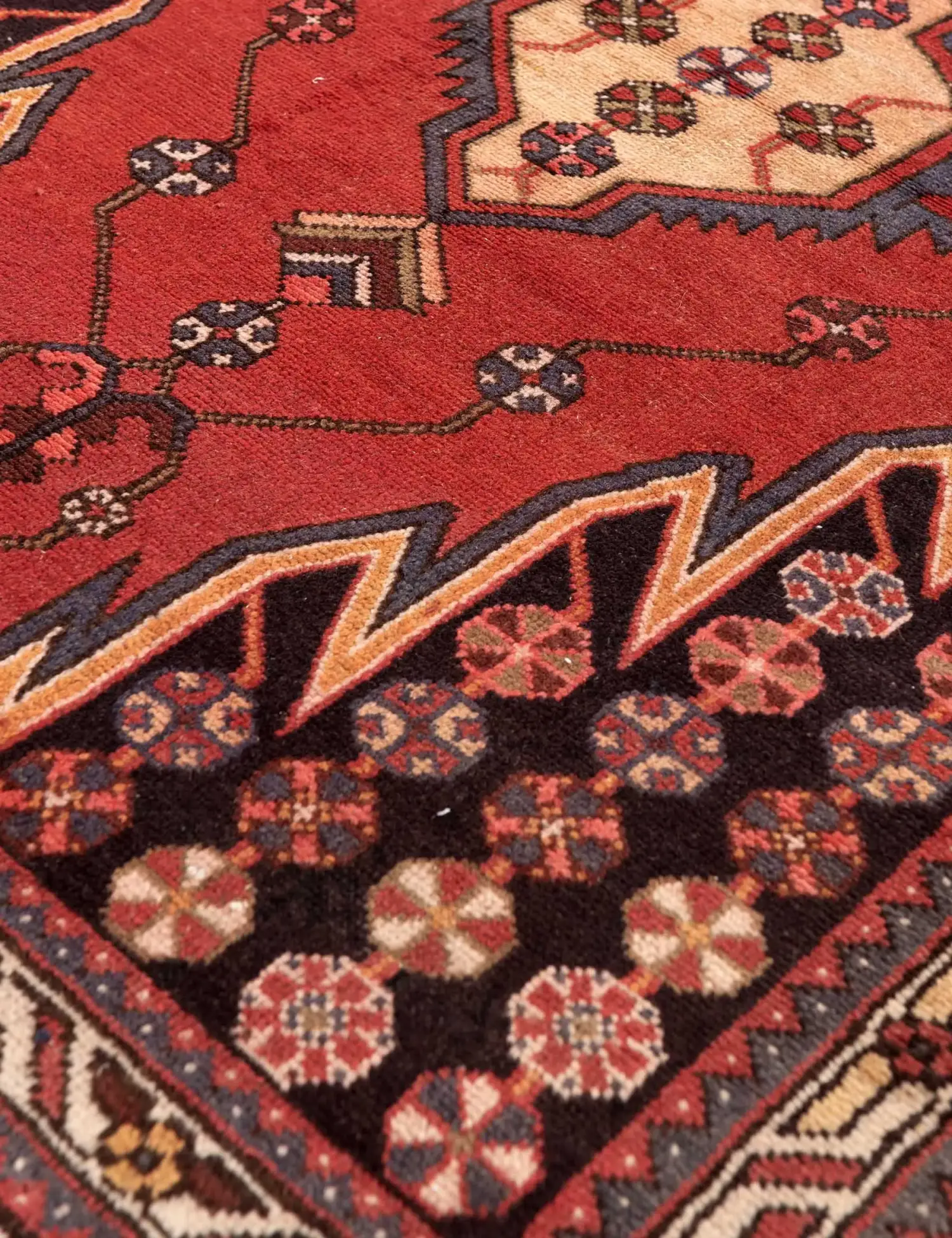 Rood Perzië Hamadan Patina 131 x 96 cm - Uniek handgemaakt tapijt