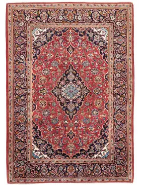 Rød Persien Kashan Patina  228 x 145 cm