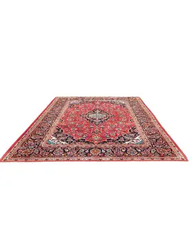 Rød Persien Kashan Patina  228 x 145 cm