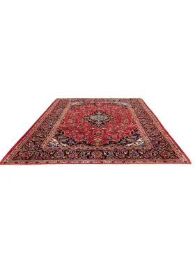 Rød Persien Kashan Patina  228 x 145 cm