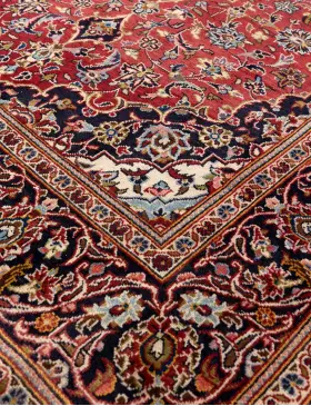 Rød Persien Kashan Patina  228 x 145 cm