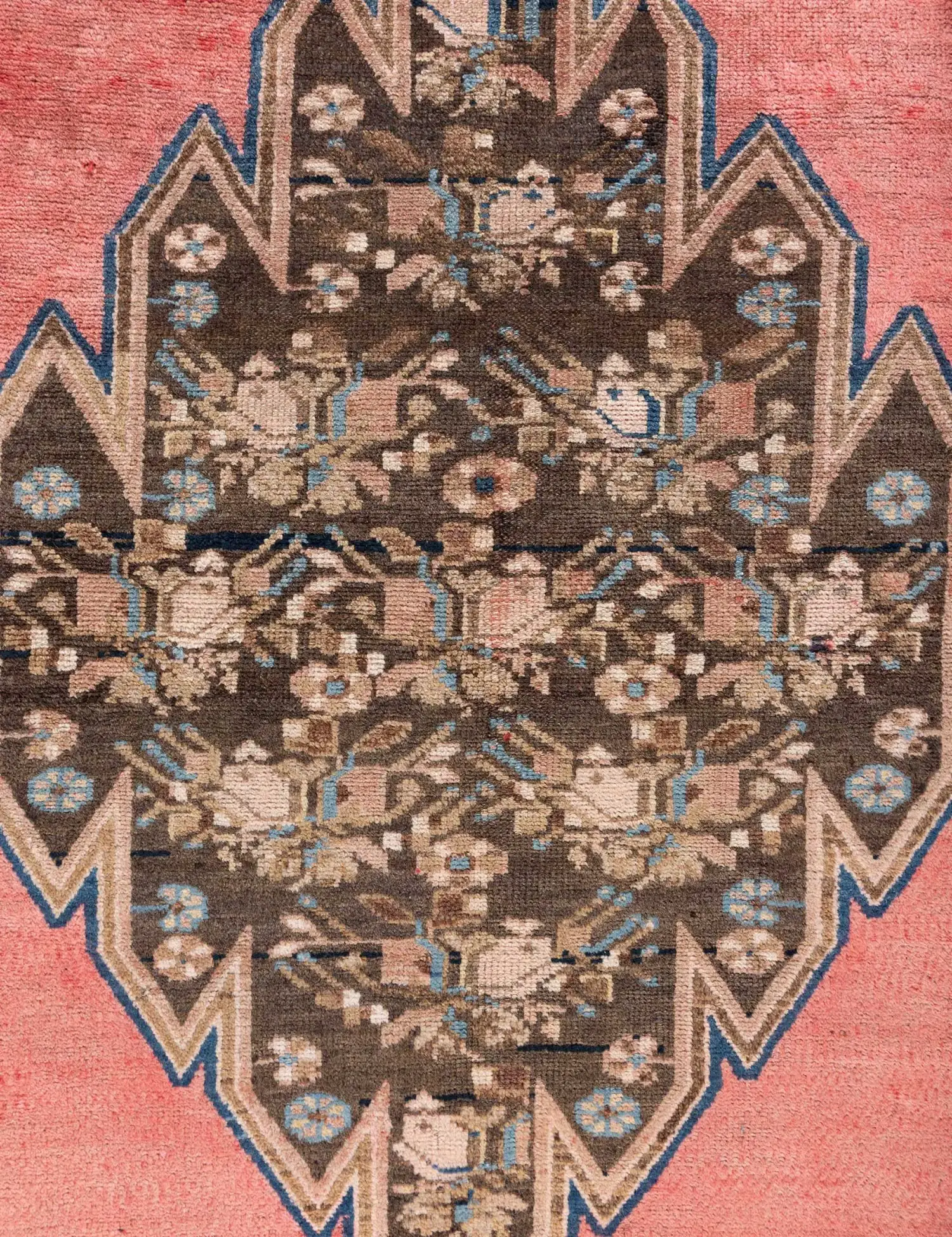 Rojo Persa Hamadan Patina 170 x 100 cm - Alfombra única hecha a mano