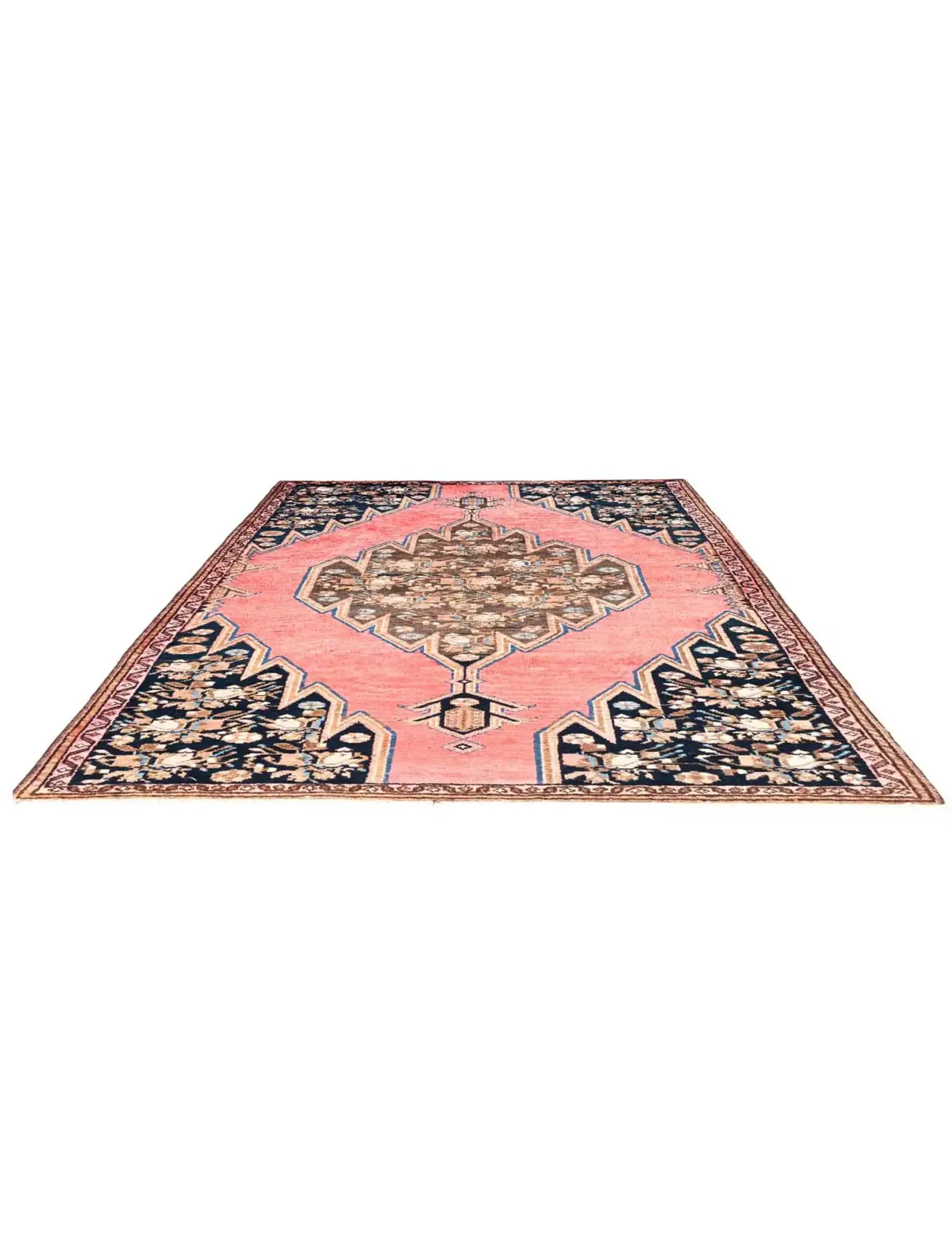 Rojo Persa Hamadan Patina 170 x 100 cm - Alfombra única hecha a mano