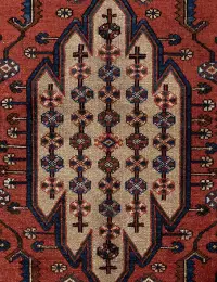 Rød persia Hamadan Patina  190 x 130 cm