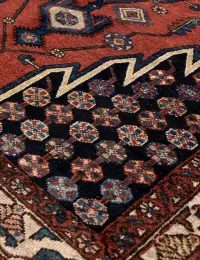 Rød persia Hamadan Patina  190 x 130 cm