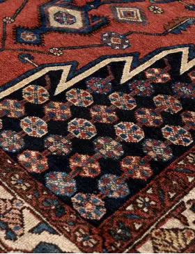 Rouge Persan Hamadan Patina 190 x 130 cm - view 3