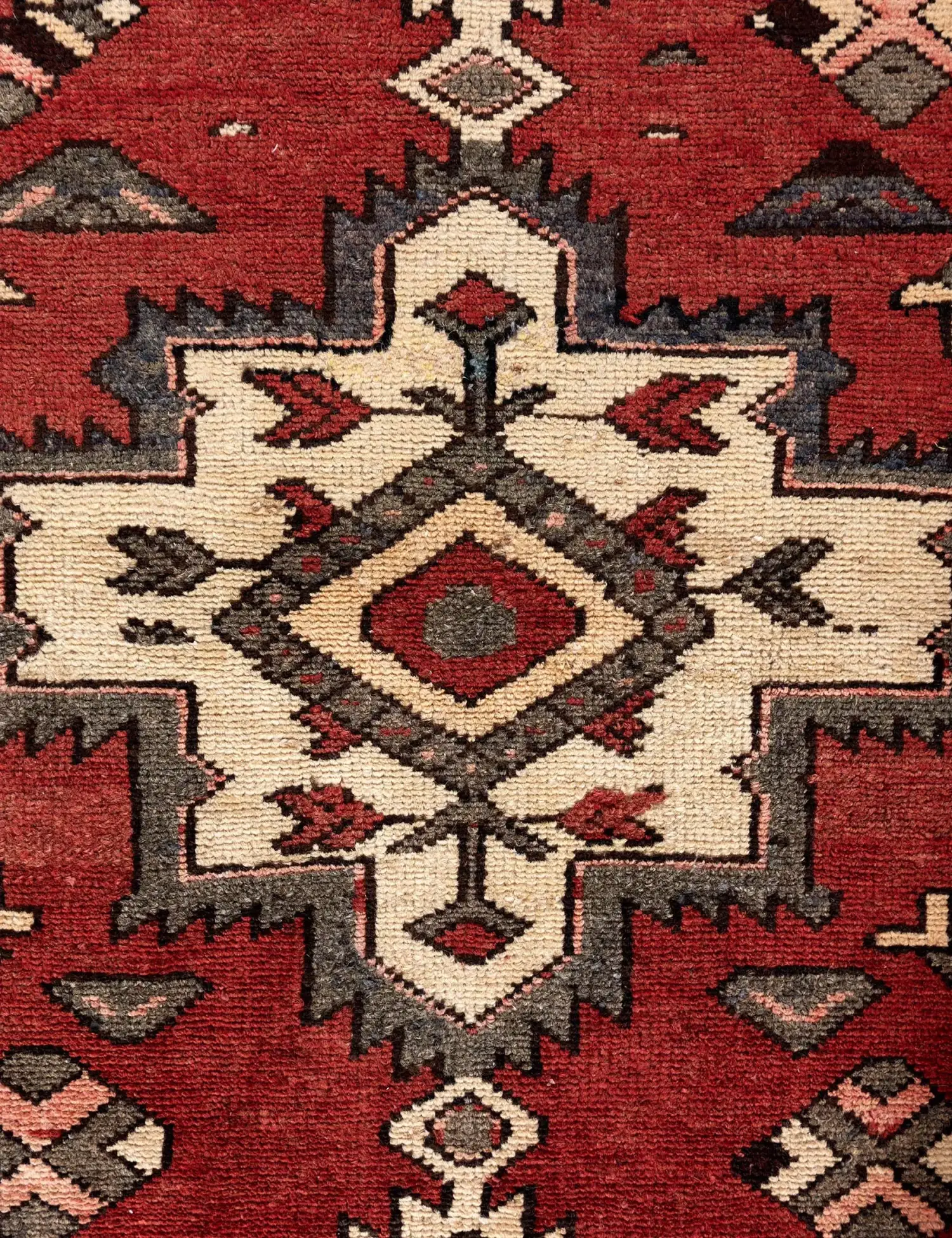 Rojo Persa Hamadan Patina 163 x 93 cm - Alfombra única hecha a mano