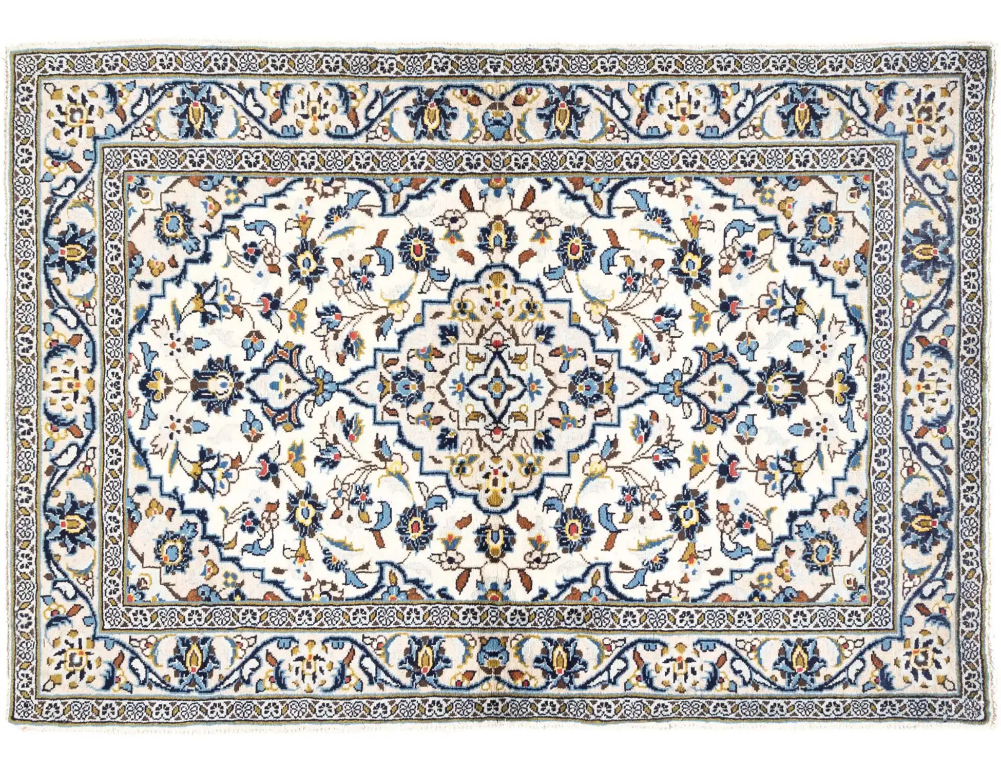 Beige Perzië Ardakan Patina 147 x 98 cm - Uniek handgemaakt tapijt