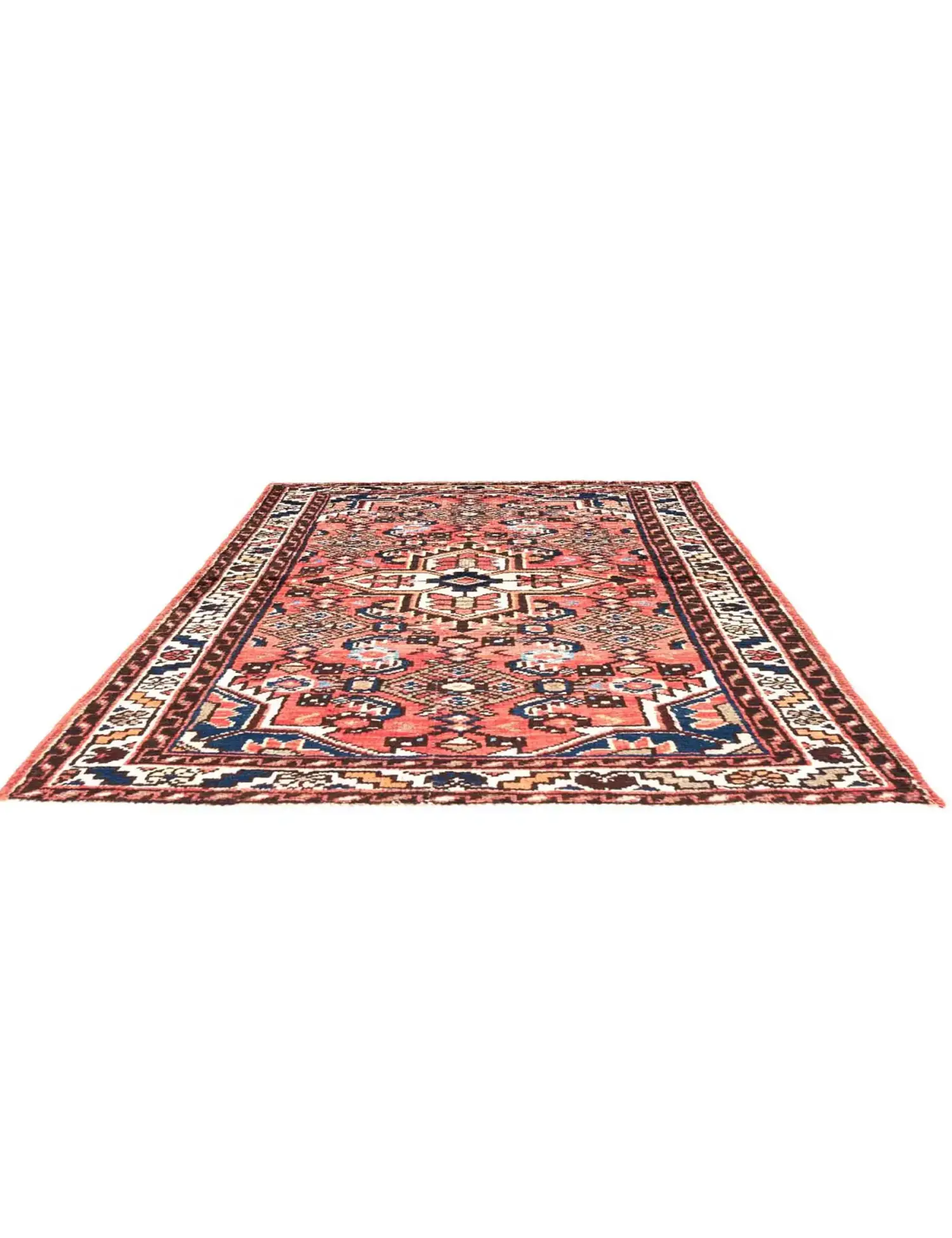 Rood Perzië Hamadan Patina 123 x 76 cm - Uniek handgemaakt tapijt