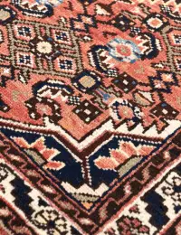 Rød Persien Hamadan Patina  123 x 76 cm