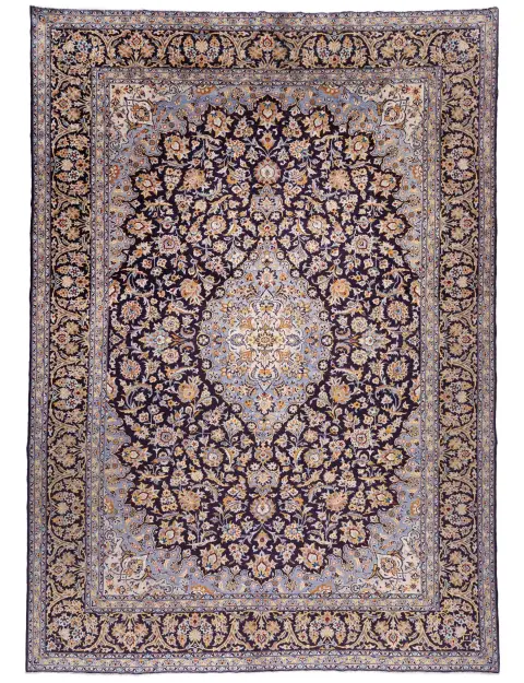 Sininen Persia Kashan Patina  435 x 307 cm