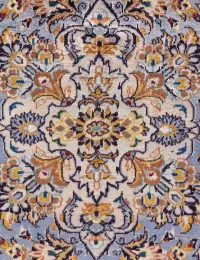 Blå Persien Kashan Patina  435 x 307 cm